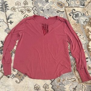 Lucky Brand Dusty Rose Blouse
